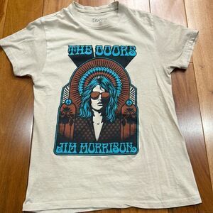 The Doors Jim Morrison Psychedelic Beige T-Shirt Tee Size M